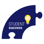 a puzzle piece icon with the words student success on it