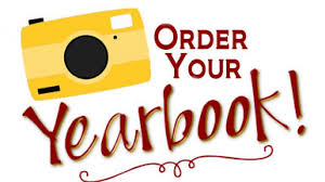 cartoon of camera with text "order your yearbook"
