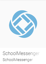 the blue school messenger app icon