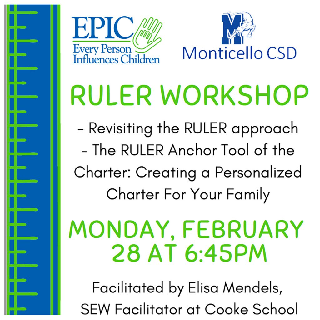 Image of EPIC Ruler Workshop #2 to be held on Monday, Feb. 28 at 6:45PM