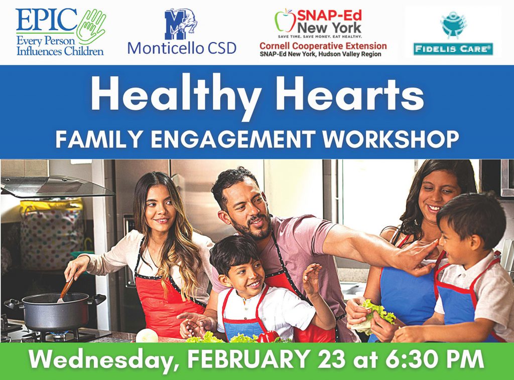 EPIC Workshop: Healthy Hearts on Wednesday, Feb. 23 at 6:30 PM