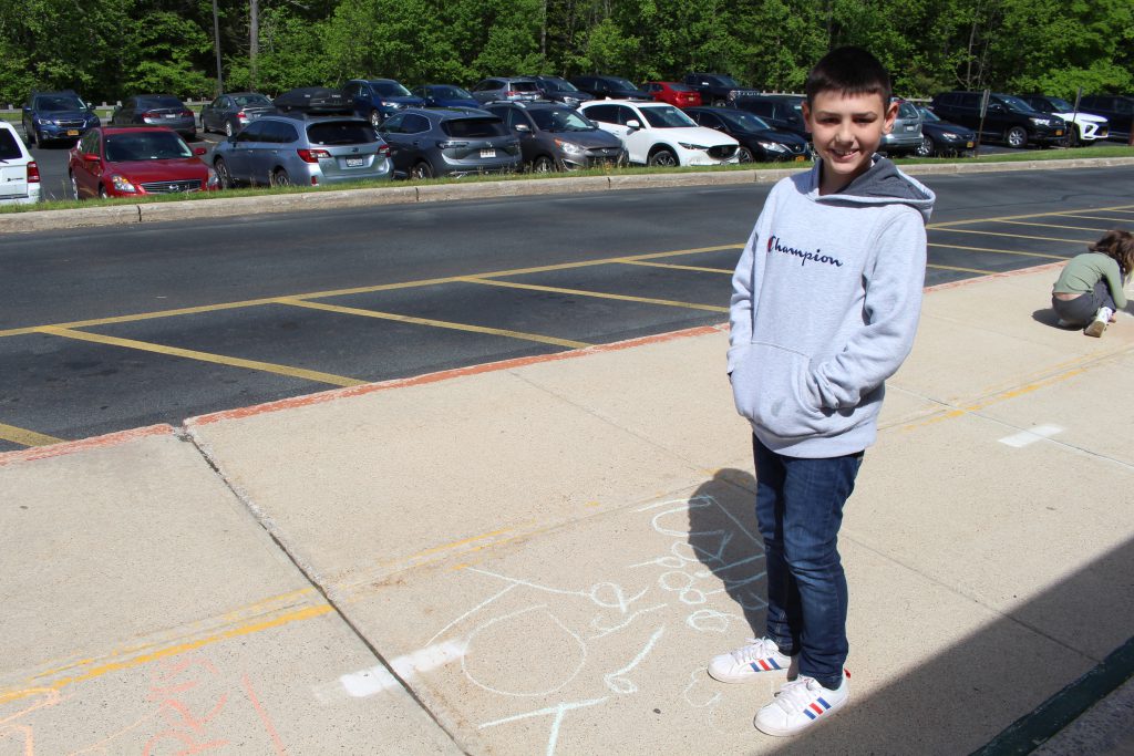 a student is smiling 