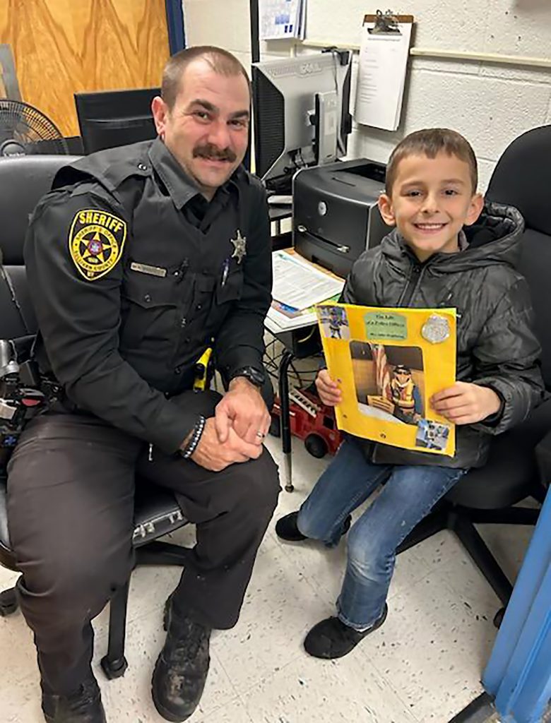 Albi Hajdaraj with the Cooke Elementary SRO.