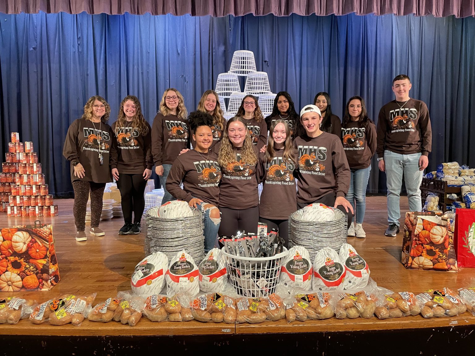 Monticello High School Food Drive feeds 100 families Monticello