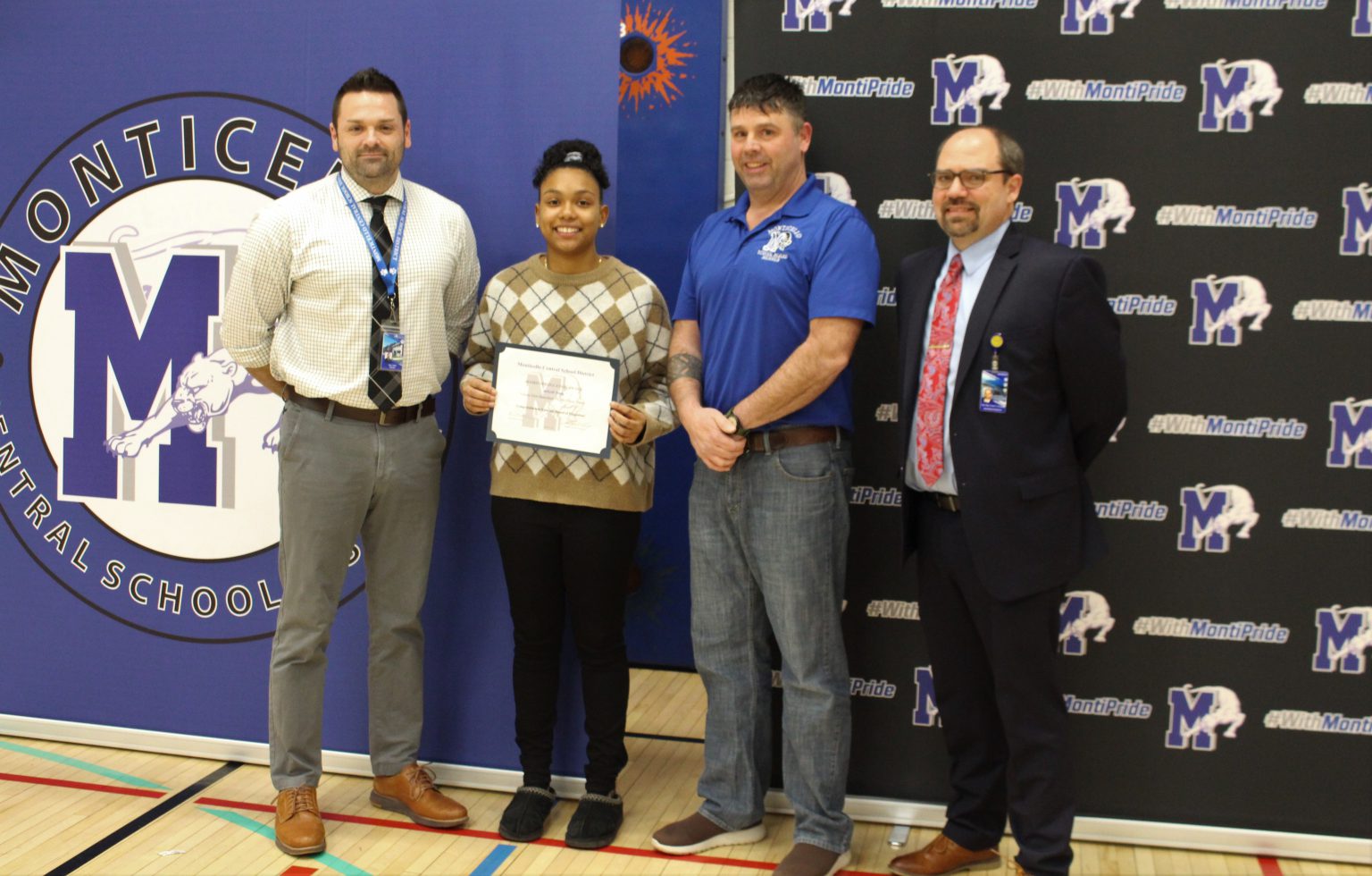 Board recognizes Aaliyah Mota with Board Award Monticello Central