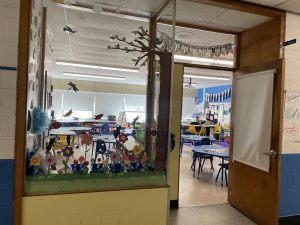 entrance to an elementary classroom