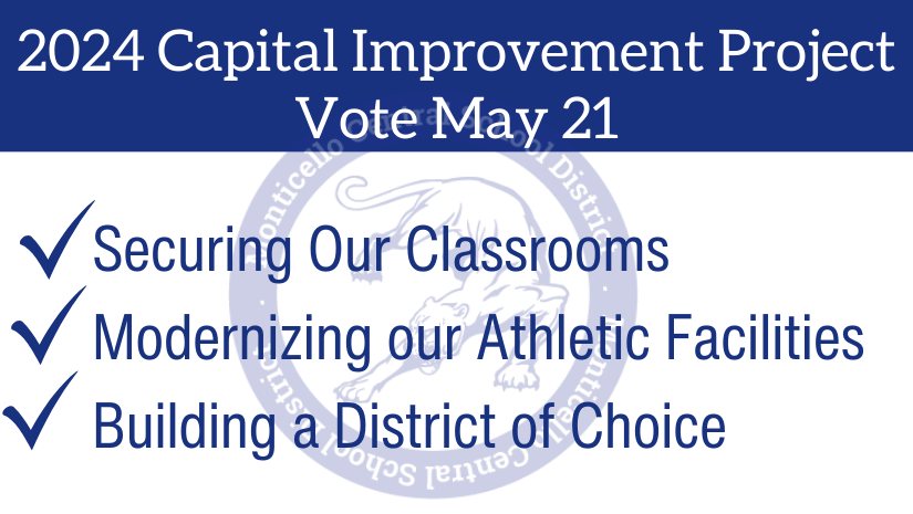 district's logo and text 2024 capital improvement project