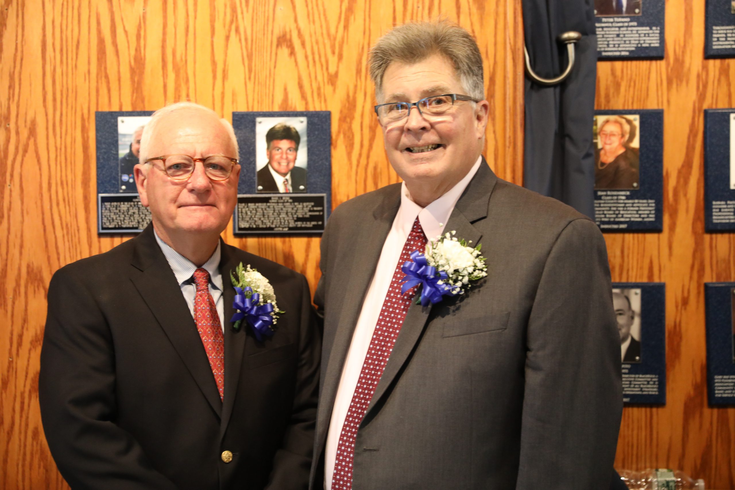 John Conway poses with Daniel L. Briggs. Conway nominated Briggs for this award.