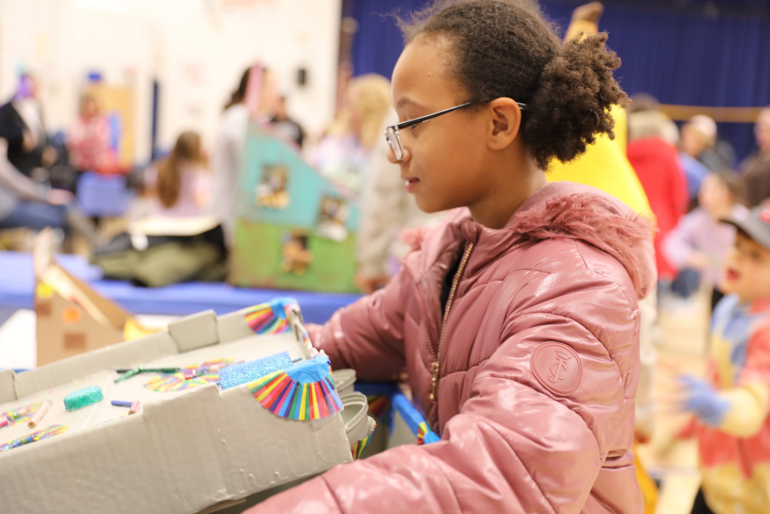 a student plays a game