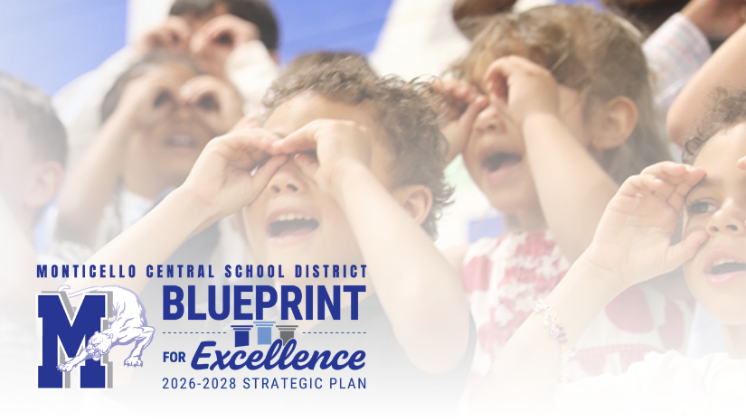 image of students at a concert. Logo of blueprint for excellence